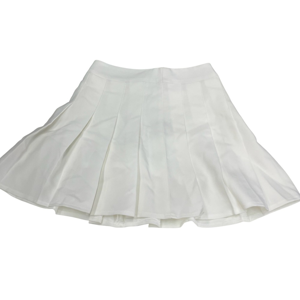 Fashion & Dept White Pleated Mini Tennis‎ Skort High Waisted Size XS